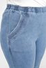 Immagine di PLUS SIZE ELASTICATED WAIST STRETCH DENIM BERMUDA